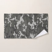 Gray Camouflage Pattern, militärisches Muster, Arm Badhandtuch Set (Handtuch)