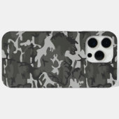Gray Camouflage Pattern, militärisches Muster, Arm Case-Mate iPhone Hülle (Rückseite (Horizontal))