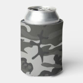 Gray Camouflage Pattern, militärisches Muster, Arm Dosenkühler (Kanne Vorderseite)