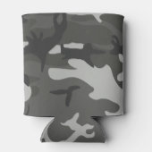 Gray Camouflage Pattern, militärisches Muster, Arm Dosenkühler (Rückseite)