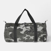 Gray Camouflage Pattern, militärisches Muster, Arm Duffle Bag (Vorderseite)