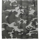 Gray Camouflage Pattern, militärisches Muster, Arm Duschvorhang (Vorderseite)