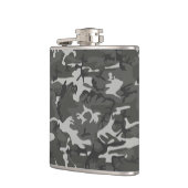 Gray Camouflage Pattern, militärisches Muster, Arm Flachmann (Links)