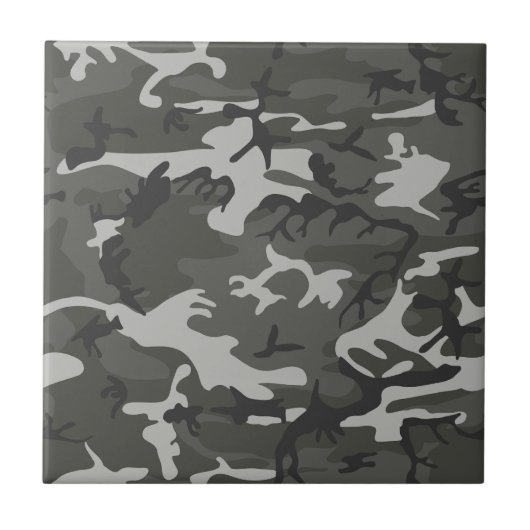 Gray Camouflage Pattern, militärisches Muster, Arm Fliese (Vorderseite)