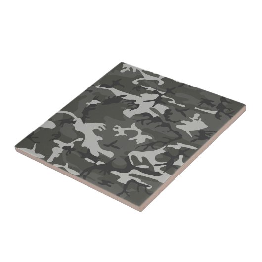 Gray Camouflage Pattern, militärisches Muster, Arm Fliese (Seite)