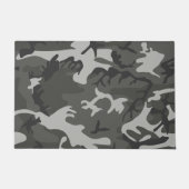 Gray Camouflage Pattern, militärisches Muster, Arm Fußmatte (Vorderseite)