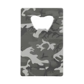 Gray Camouflage Pattern, militärisches Muster, Arm Geldbeutel Flaschenöffner (Rückseite)