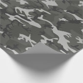 Gray Camouflage Pattern, militärisches Muster, Arm Geschenkpapier (Ecke)