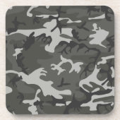 Gray Camouflage Pattern, militärisches Muster, Arm Getränkeuntersetzer (Vorderseite)