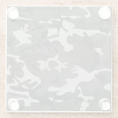 Gray Camouflage Pattern, militärisches Muster, Arm Glasuntersetzer (Rückseite)