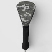 Gray Camouflage Pattern, militärisches Muster, Arm Golf Headcover (Vorderseite)