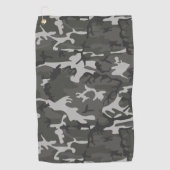 Gray Camouflage Pattern, militärisches Muster, Arm Golfhandtuch (Vorderseite)