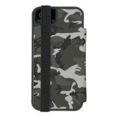 Gray Camouflage Pattern, militärisches Muster, Arm Incipio iPhone Geldbeutel-Hülle (Folio Rückseite)