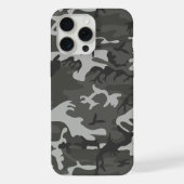 Gray Camouflage Pattern, militärisches Muster, Arm iPhone Hülle (Rückseite)