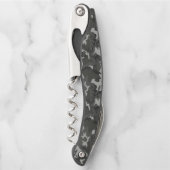 Gray Camouflage Pattern, militärisches Muster, Arm Kellnermesser (Vorderseite)