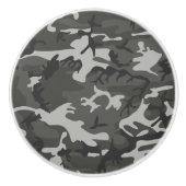Gray Camouflage Pattern, militärisches Muster, Arm Keramikknauf (Vorderseite)