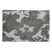 Gray Camouflage Pattern, militärisches Muster, Arm Kissenbezug (Rückseite)