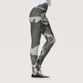 Gray Camouflage Pattern, militärisches Muster, Arm Leggings (Rechts)