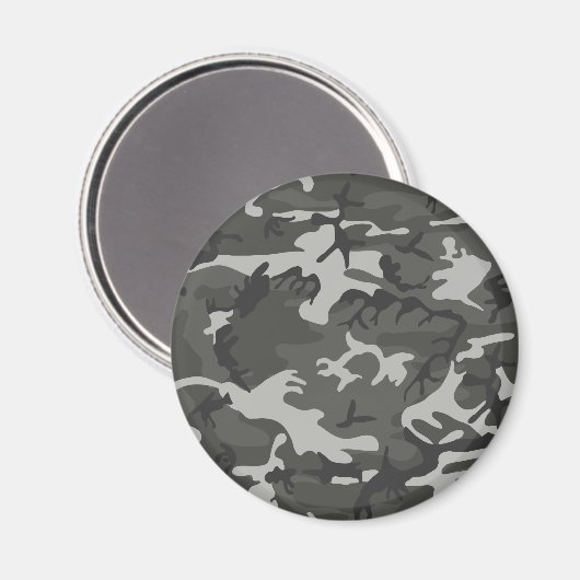 Gray Camouflage Pattern, militärisches Muster, Arm Magnet (Vorderseite/Rückseite)