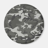 Gray Camouflage Pattern, militärisches Muster, Arm Magnet (Vorne)