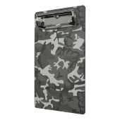 Gray Camouflage Pattern, militärisches Muster, Arm Mini Klemmbrett (Gewinkelt2)