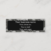 Gray Camouflage Pattern, militärisches Muster, Arm Mini Visitenkarte (Vorderseite)