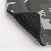 Gray Camouflage Pattern, militärisches Muster, Arm Mousepad (Ecke)
