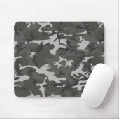 Gray Camouflage Pattern, militärisches Muster, Arm Mousepad (Mit Mouse)