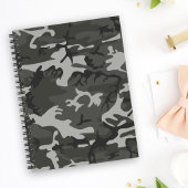 Gray Camouflage Pattern, militärisches Muster, Arm Notizblock