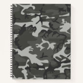 Gray Camouflage Pattern, militärisches Muster, Arm Notizblock (Vorderseite)