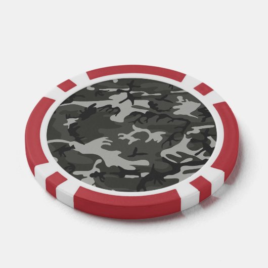 Gray Camouflage Pattern, militärisches Muster, Arm Pokerchips (Einzeln)