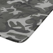 Gray Camouflage Pattern, militärisches Muster, Arm Schneidebrett (Ecke)
