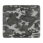 Gray Camouflage Pattern, militärisches Muster, Arm Schneidebrett (Vorderseite)