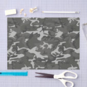 Gray Camouflage Pattern, militärisches Muster, Arm Seidenpapier (Handwerk)