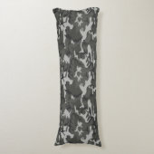 Gray Camouflage Pattern, militärisches Muster, Arm Seitenschläferkissen (Vorderseite Vertikal)