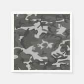 Gray Camouflage Pattern, militärisches Muster, Arm Serviette (Vorderseite)