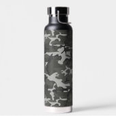 Gray Camouflage Pattern, militärisches Muster, Arm Trinkflasche (Links)