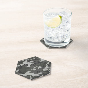 Gray Camouflage Pattern, militärisches Muster, Arm Untersetzer