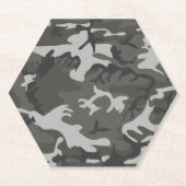 Gray Camouflage Pattern, militärisches Muster, Arm Untersetzer (Vorderseite)