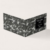 Gray Camouflage Pattern, militärisches Muster, Arm Visitenkarten (Vorderseite)