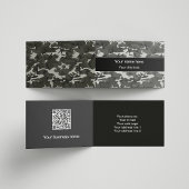 Gray Camouflage Pattern, militärisches Muster, Arm Visitenkarten