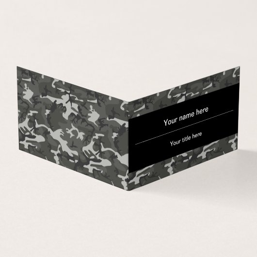 Gray Camouflage Pattern, militärisches Muster, Arm Visitenkarten (Vorderseite)