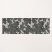 Gray Camouflage Pattern, militärisches Muster, Arm Yogamatte (Vorderseite (Horizontal))
