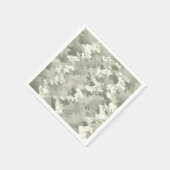 Gray Camouflage Pattern Serviette (Ecke)