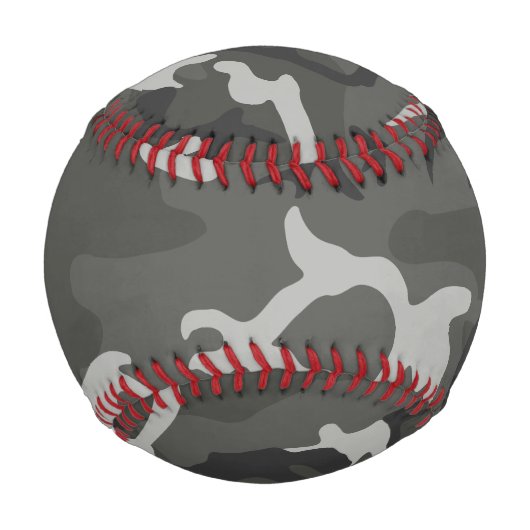 Gray Camouflage Pattern, Your name, Personalize Baseball (Vorderseite)