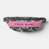 Gray Camouflage Pattern, Your name, Personalize Bauchtasche (Ablage )