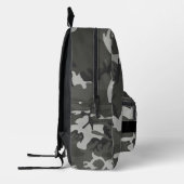 Gray Camouflage Pattern, Your name, Personalize Bedruckter Rucksack (Links)