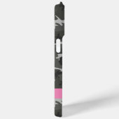 Gray Camouflage Pattern, Your name, Personalize Case-Mate iPhone Hülle (Rückseite / Rechts)