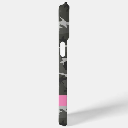 Gray Camouflage Pattern, Your name, Personalize Case-Mate iPhone Hülle (Rückseite / Rechts)