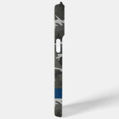 Gray Camouflage Pattern, Your name, Personalize Case-Mate iPhone Hülle (Rückseite / Rechts)